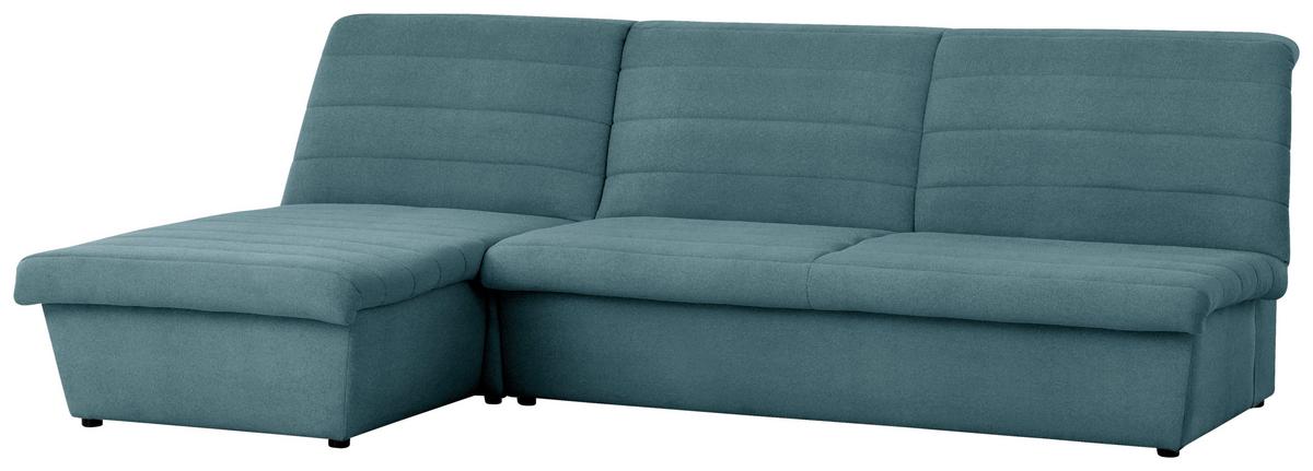Ecksofa Looks Viii Petrol - Petrol/Schwarz, Design, Textil (168/274cm) - LOOKS by W.Joop