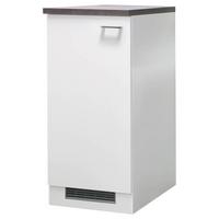 Geräteumbauschrank Lucca Demi 120 - Graubraun/Weiß, KONVENTIONELL, Holzwerkstoff (60/126/60cm) - FlexWell