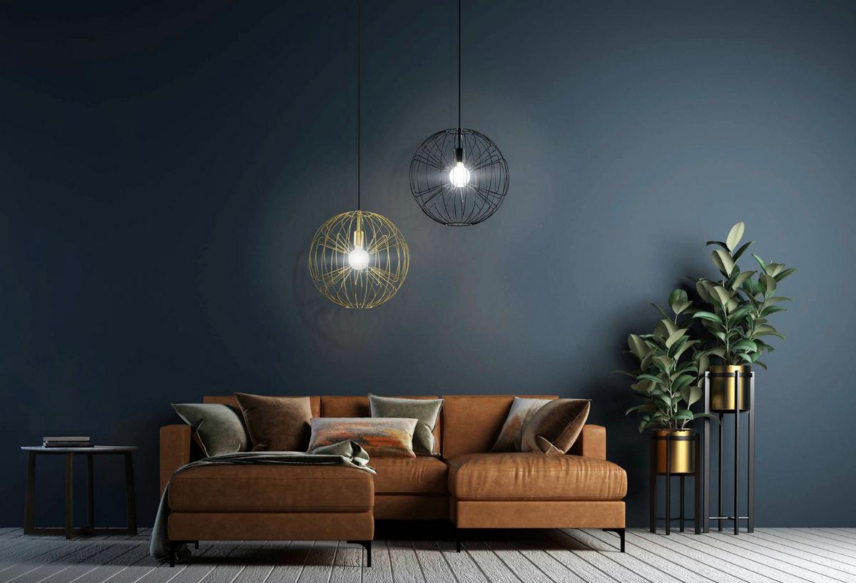 Hängeleuchte 98689* Okinzuri - Messingfarben/Schwarz, Design, Metall (45/110cm) - Eglo