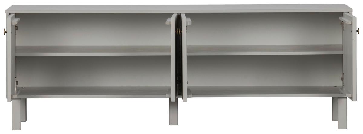 Lowboard Madu Hellgrau B: 160cm - Hellgrau/Grau, Design, Holz (160/56/46cm) - Livetastic