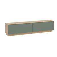 Lowboard Puento Eichefarben/Salbei B: 160cm - Eichefarben/Salbeigrün, Design, Holzwerkstoff (160/37,6/35cm) - Livetastic