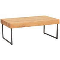 Dohányzóasztal Rimini - natúr színű/fekete, Modern, faalapú anyag/fa (110/42,8/65cm)