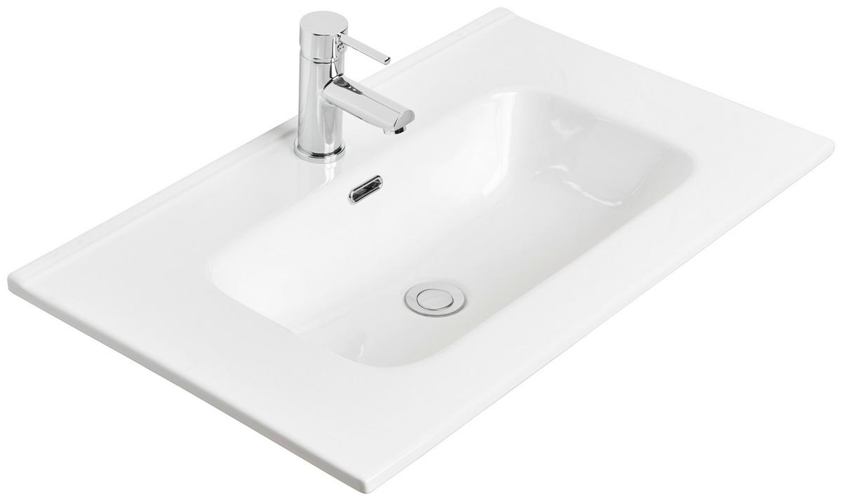 Mosdókagyló Denia - fehér, Konventionell, kerámia (75/18/46cm)