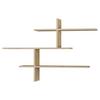Wandregal Leo Regal - Eichefarben, Design, Holzwerkstoff (123/81/22cm) - Livetastic