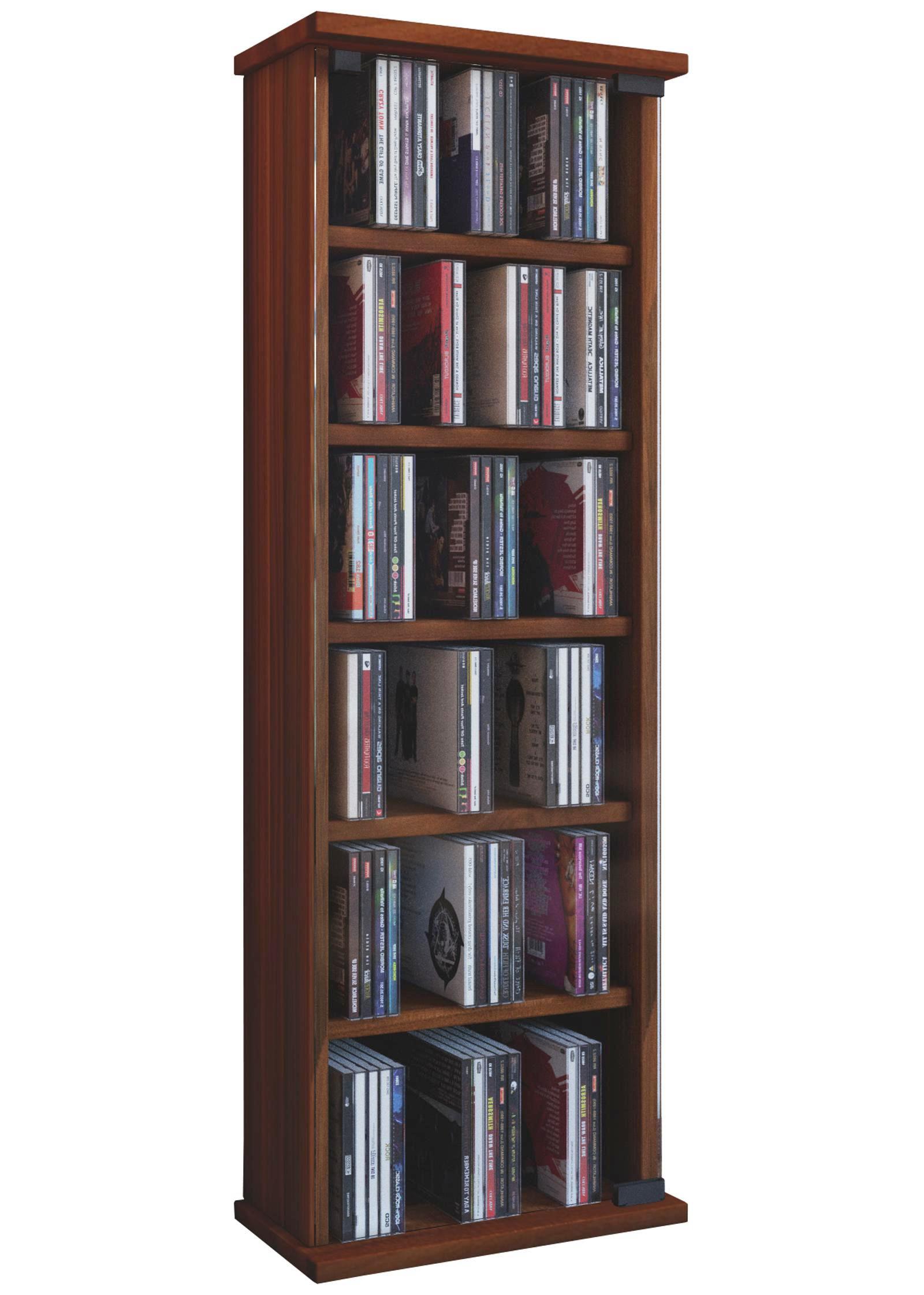 CD Regal in Holzdekor mit Glastüre CD Regal Galerie B: 60 cm