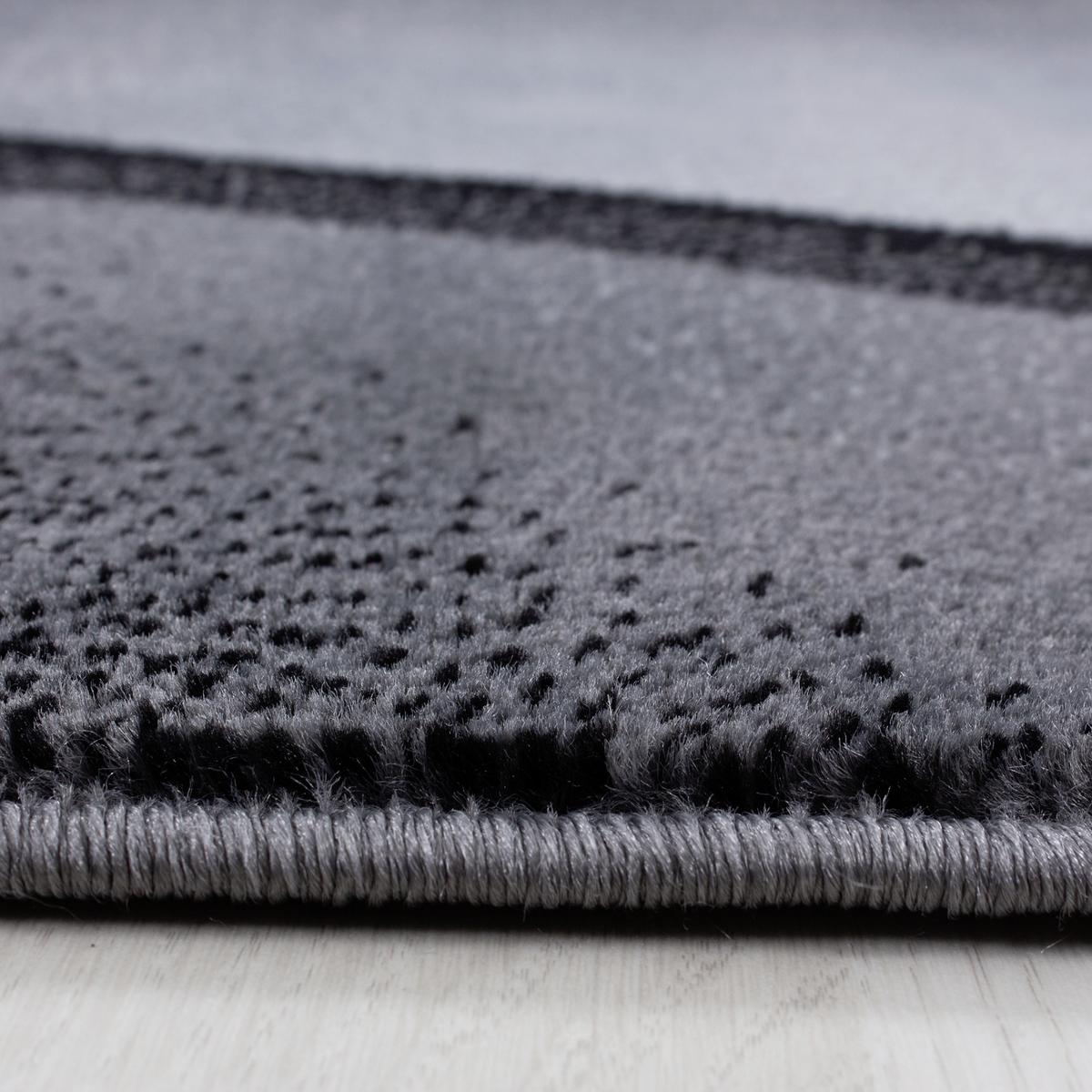 Webteppich Schwarz/Weiß Naturfaser Plus 120x170 cm - Schwarz/Weiß, Design, Textil (120/170cm)