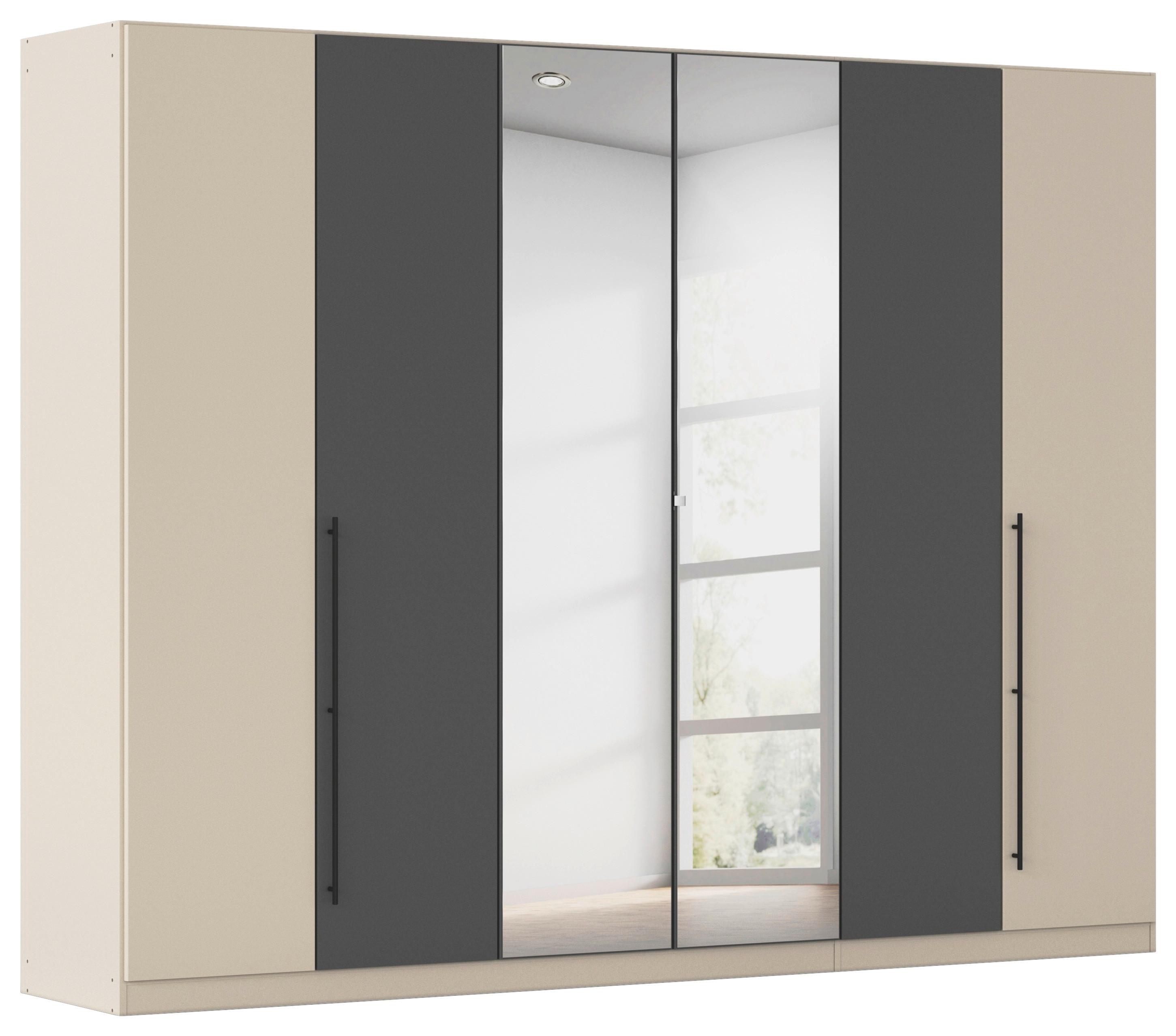 Kleiderschrank Safari mit Spg. Grau/Champagner B: 271cm