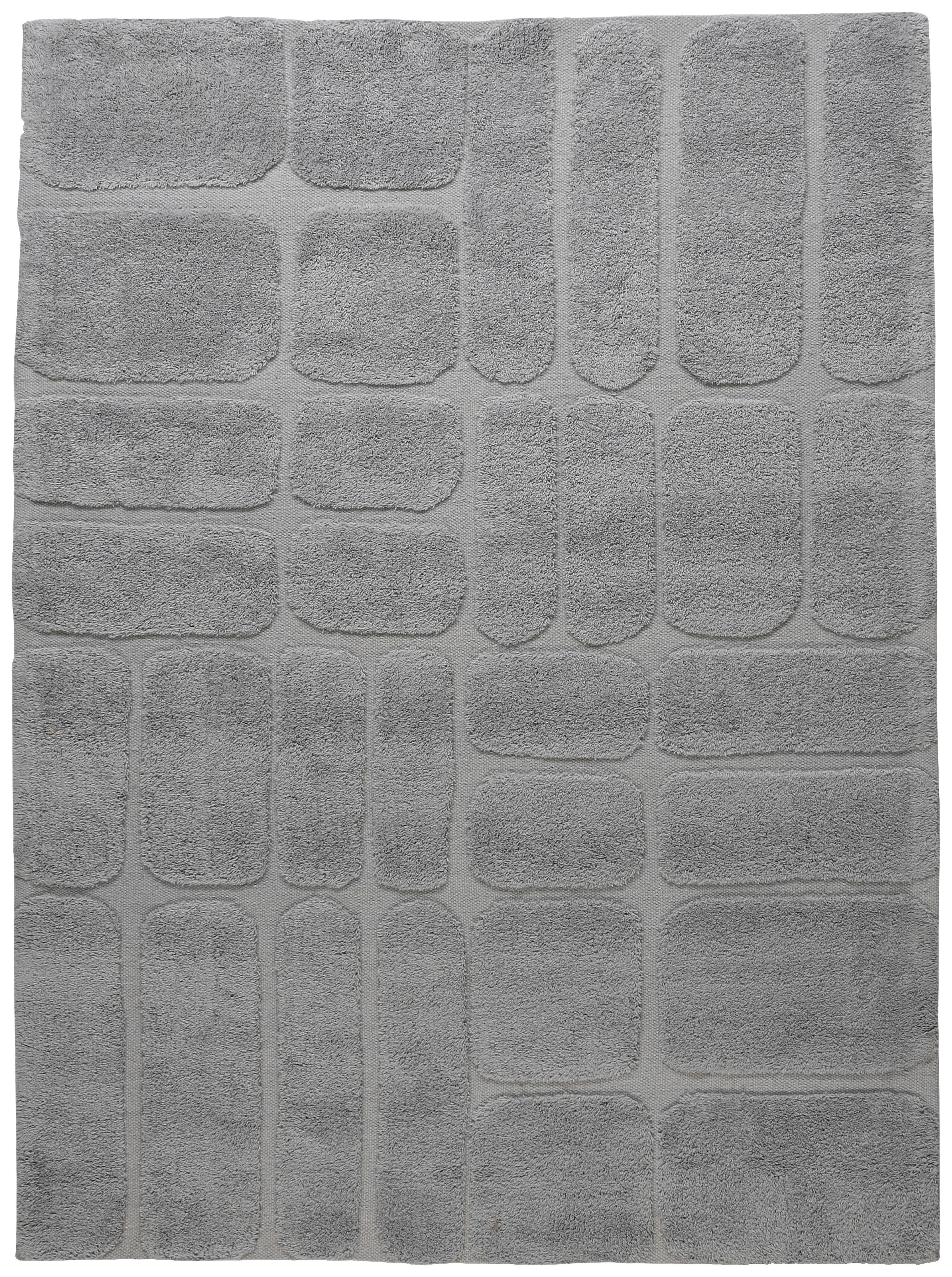 Wollteppich Bermudez Grauer Weichteppich - Grau, Basics, Textil (160/230cm)