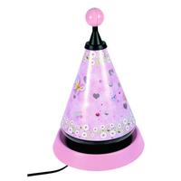 Tischlampe Carousel Margeriten Mulitcolor/rosa Für Kinder - Multicolor/Rosa, Design, Kunststoff (21/35cm) - Niermann