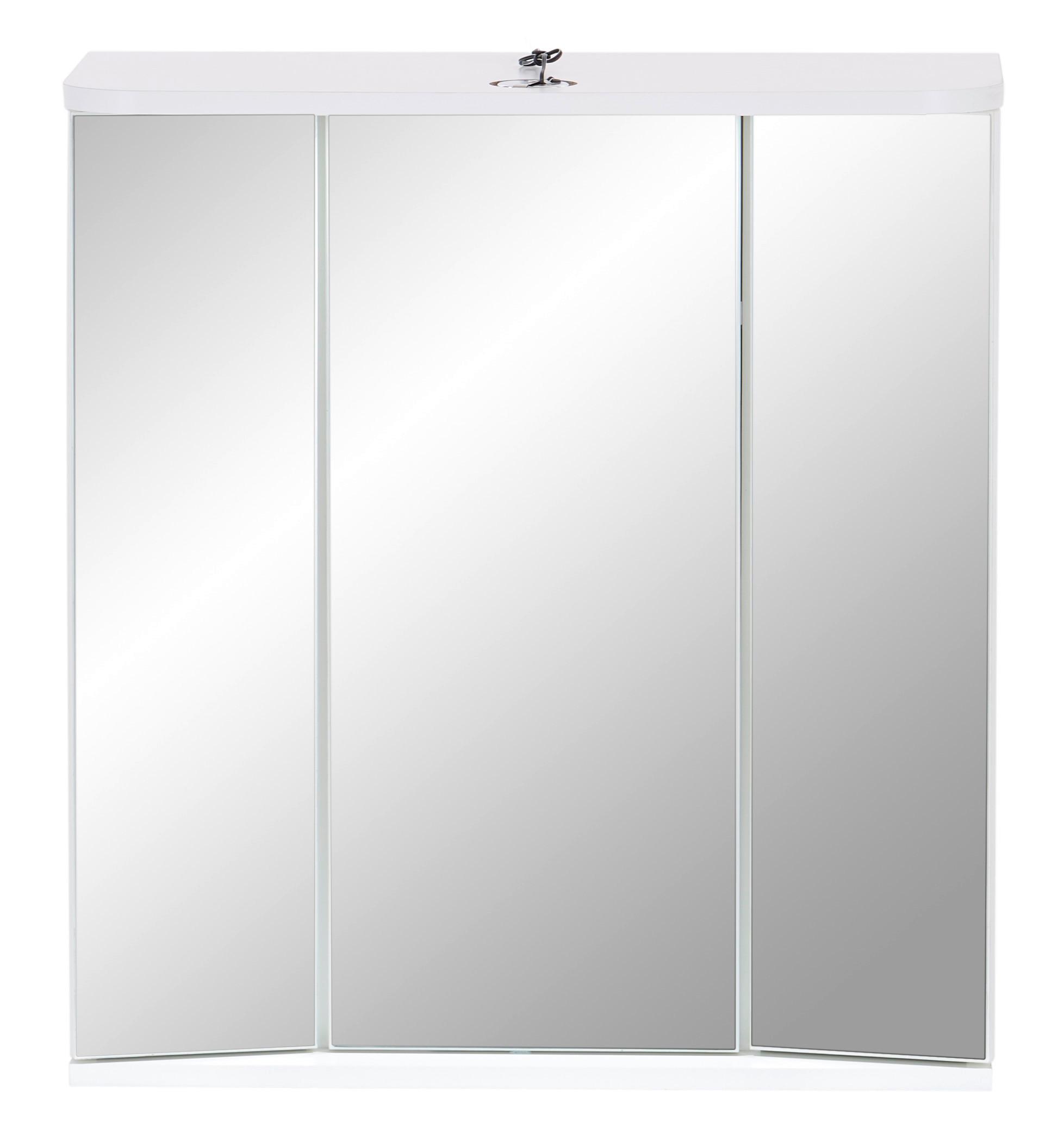 Skříňka Se Zrcadlem Mx 180 - Verona Vr 22 - bílá, Konvenční, kompozitní dřevo (64cm)