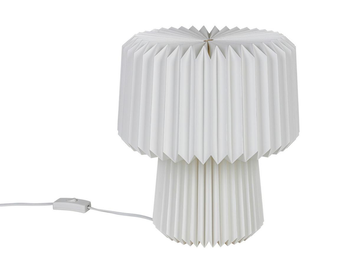 STOLNÁ LAMPA OLGA - biela, Modern, plast/papier (28/28/30,5cm) - Mömax