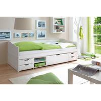 Posteľ s úložným priestorom MARLIES biela - biela, Modern, drevo (90/200cm) - MID.YOU