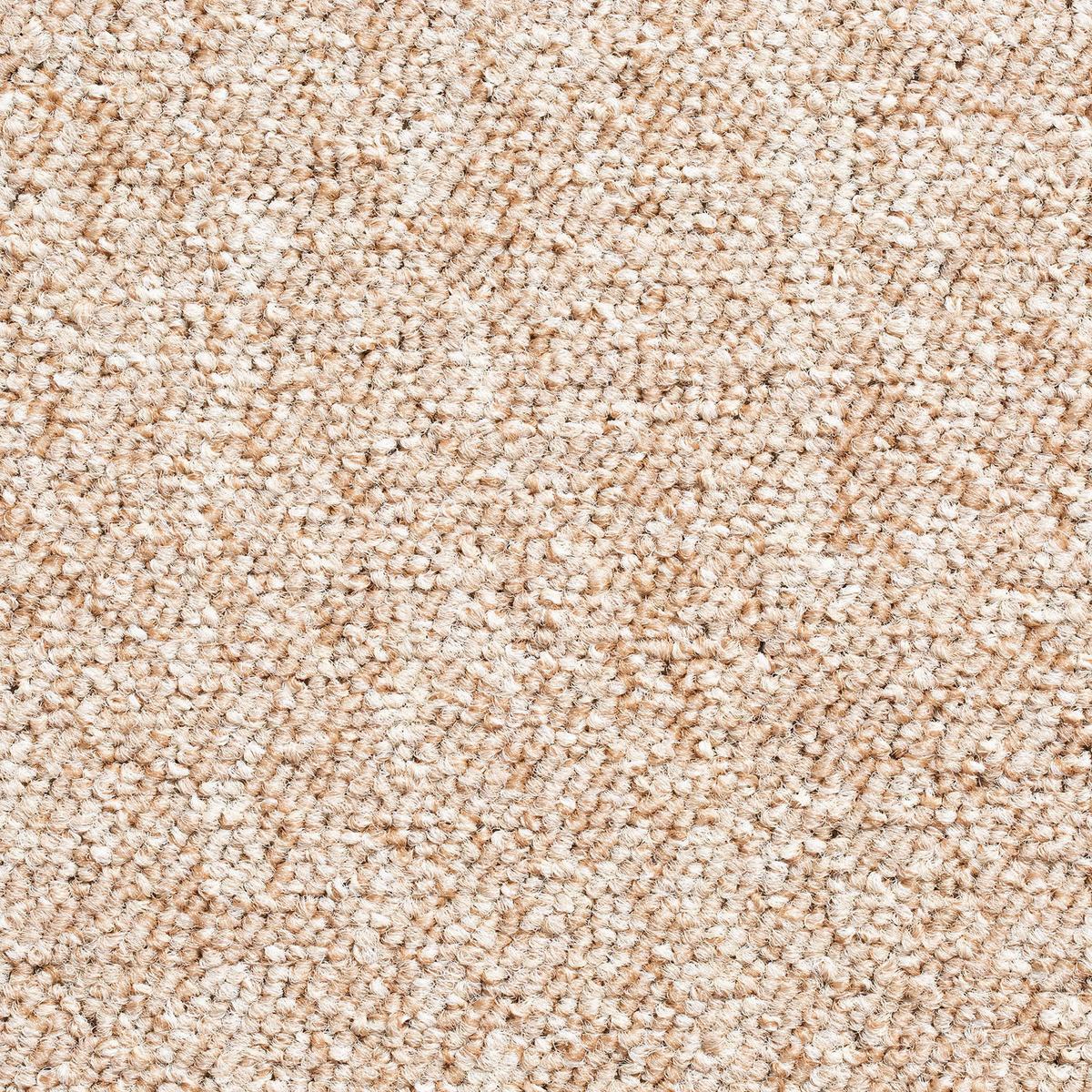 Teppichfliese Beige Mustang 50x50 cm Florhöhe 3 mm - Beige, Basics, Textil (50/50cm)
