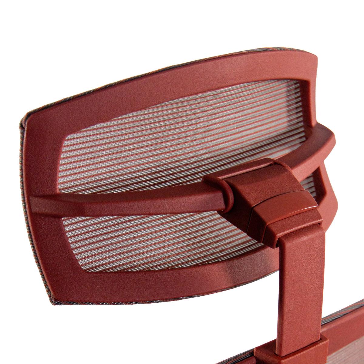 Kopfstütze Rot B: 29 cm - Rot, MODERN, Kunststoff/Textil (29/15-30/12cm) - MID.YOU