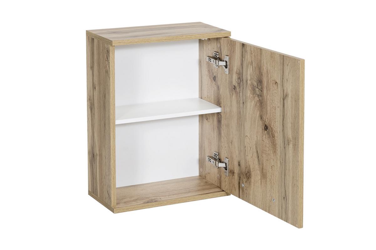 Hängeschrank Bad Milan BxH 40,3x54,5 cm Eiche Dekor - Eichefarben, KONVENTIONELL, Holzwerkstoff (40,3/54,5/20cm) - MID.YOU