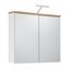 Skrinka So Zrkadlom Malibu - farby dubu/biela, Moderný, kompozitné drevo/sklo (80/70/16cm) Skrinka So Zrkadlom Malibu - farby dubu/biela, Moderný, kompozitné drevo/sklo (80/70/16cm)