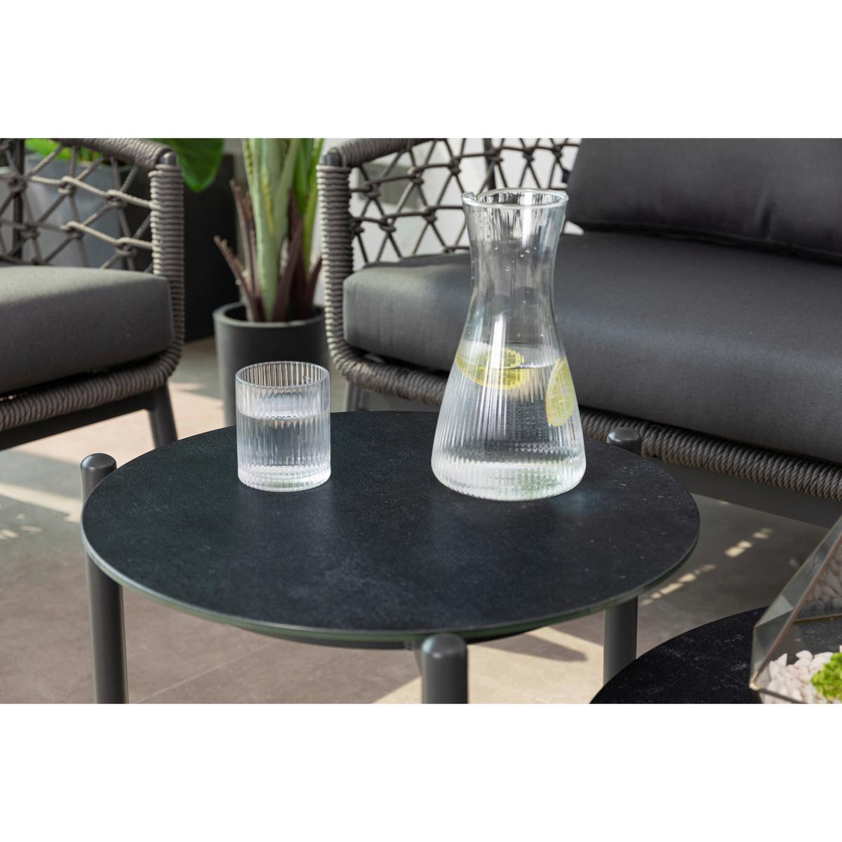 GARTENSET HAVEN - Anthrazit, MODERN, Glas/Kunststoff - Gardenson