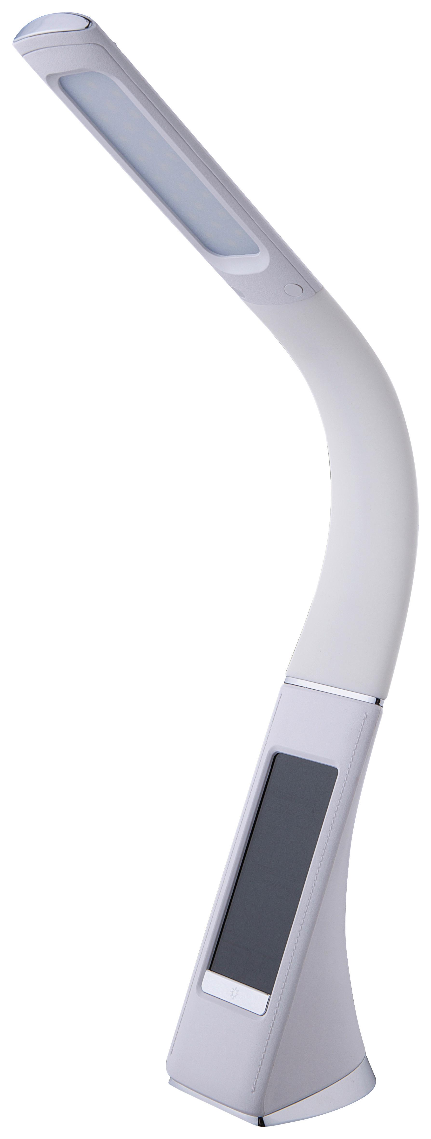 Schreibtischleuchte Emil - Grau, MODERN, Kunststoff/Metall (9,6/37cm) - Luca Bessoni