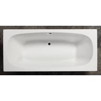 Badewanne Marbella LxBxH: 180x80x41 cm Acryl, Made In Eu - Weiß, KONVENTIONELL, Kunststoff (180/80/41cm)