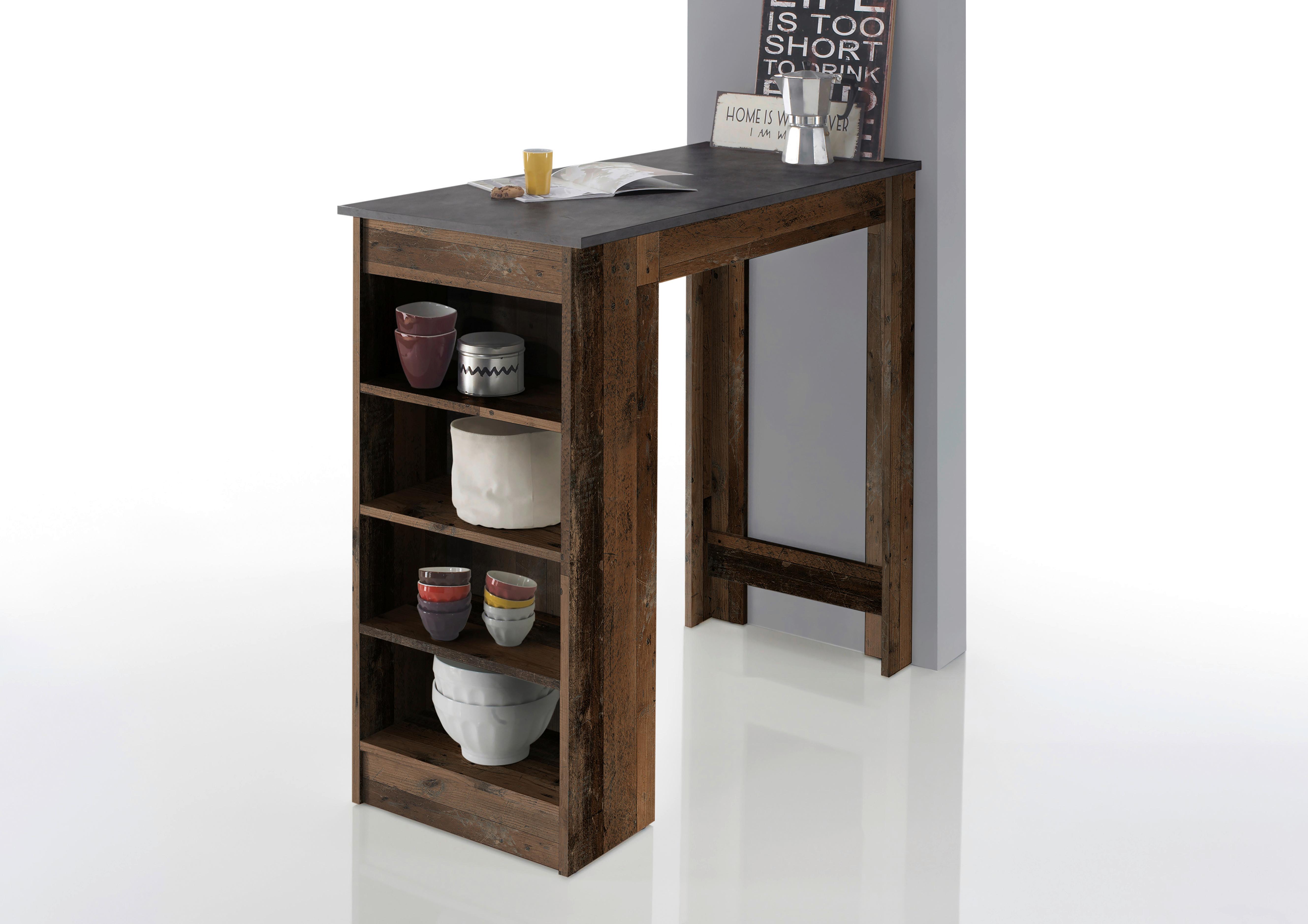 Bárasztal Mojito 83-694-v5 83-694-V5 - barna/szürke, Konventionell, faalapú anyag (115/50/103cm)