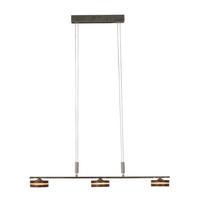 Led-hängeleuchte Näve H: 80-150 Cm 3-Flammig - Natur, Holz/Metall (75/10/80-150cm) - Näve