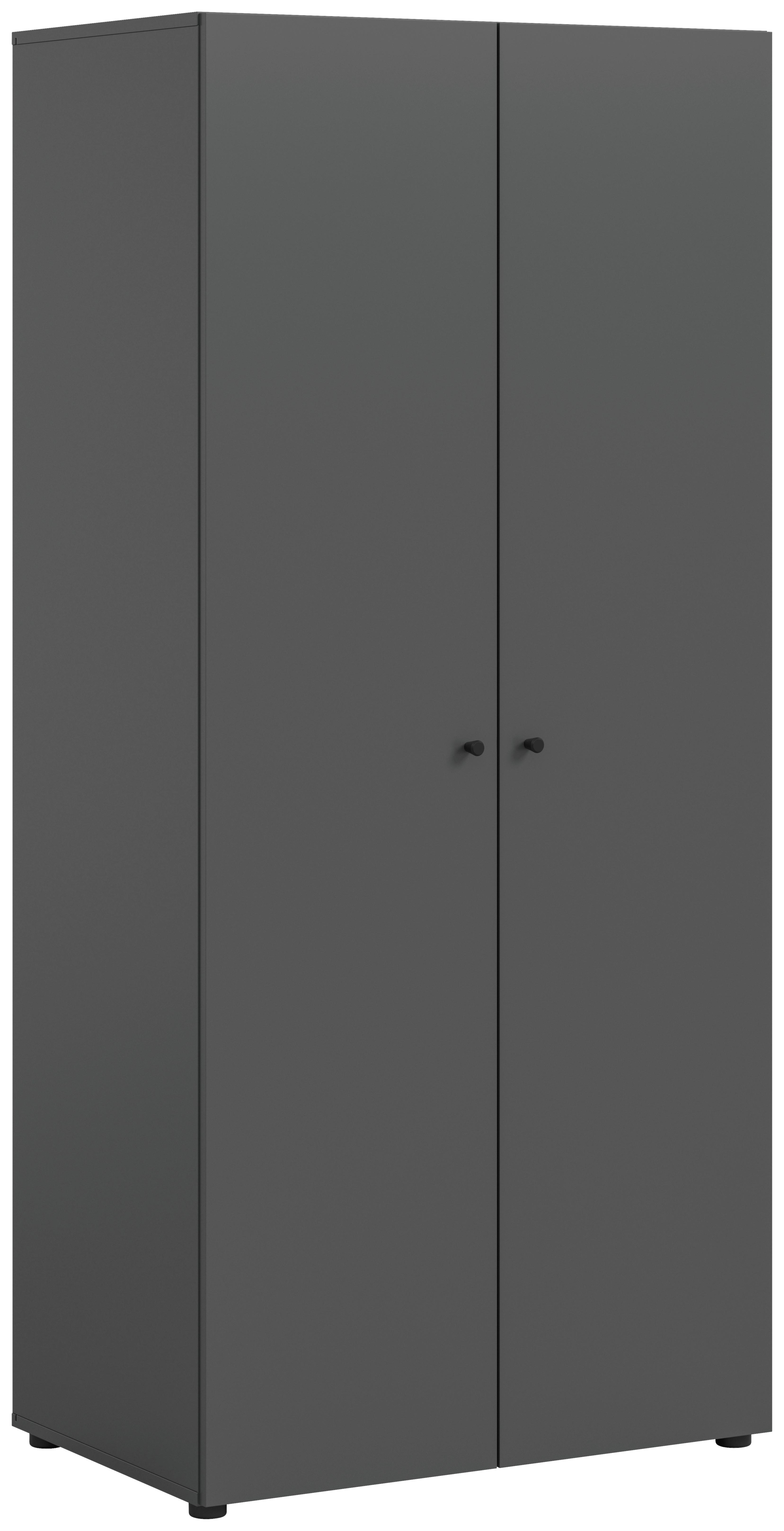 Drehtürenschrank Darwin, Anthrazit B: 80 Cm