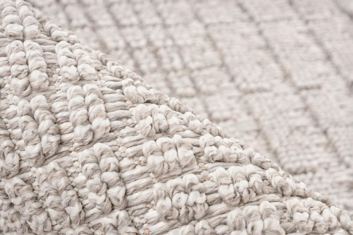 Flachwebteppich Silber, BxL: ca. 160x230 cm - Silberfarben, Basics, Textil (160/230cm) - Kayoom