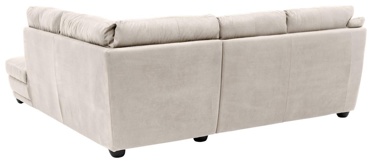 Ecksofa Nebolo Sandfarben Mikrofaser - Sandfarben, Design, Textil (245/225cm) - Livetastic