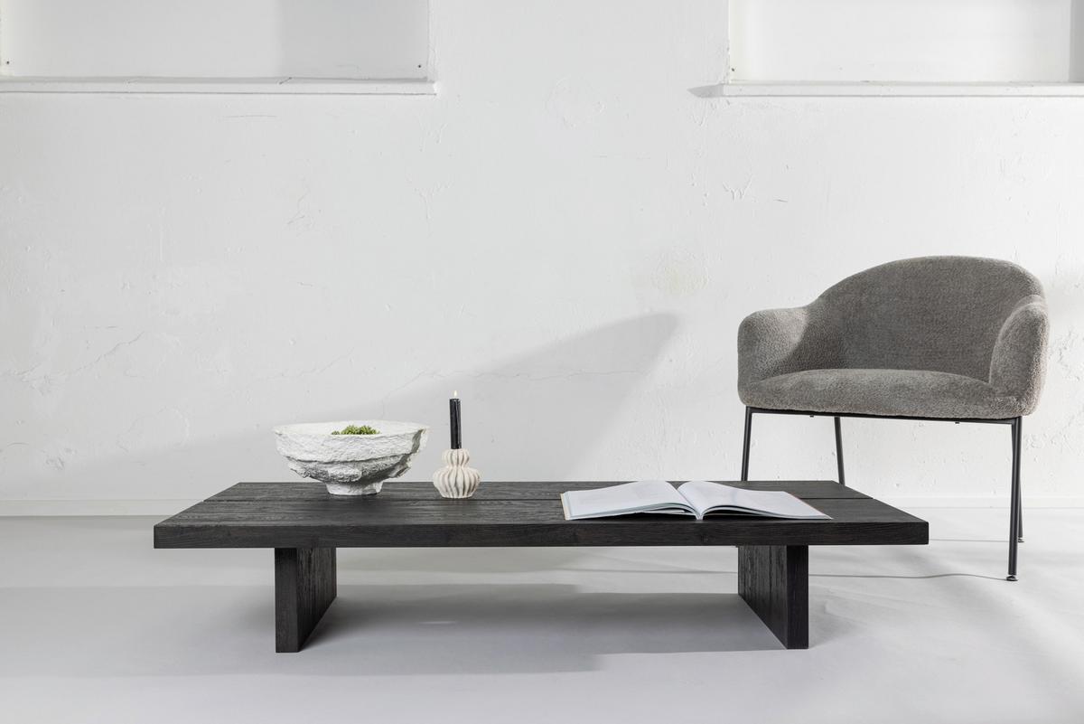 Couchtisch Lancester - Schwarz, Design, Holz (140/60/25cm) - Livetastic