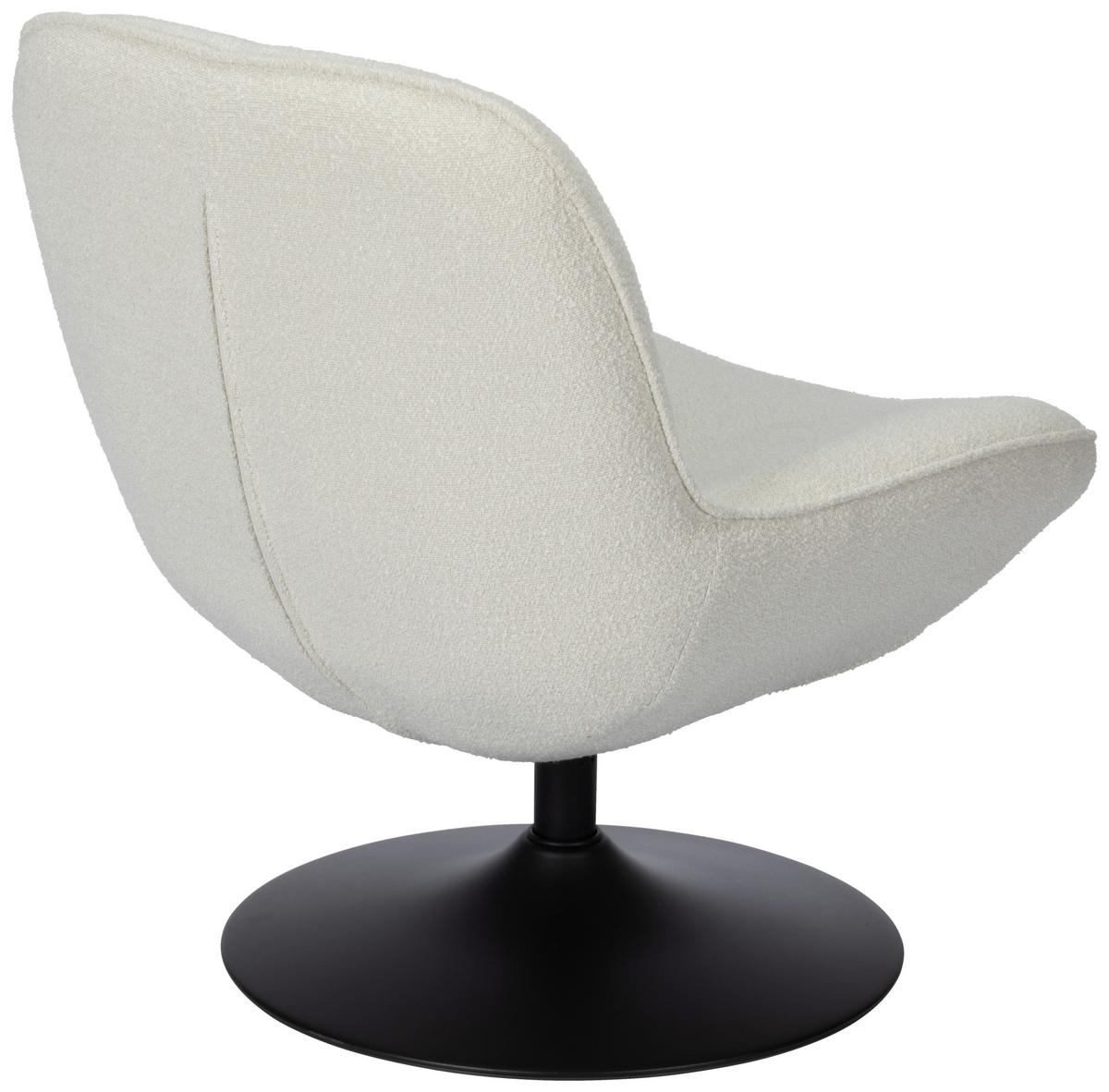 Relaxsessel Ramo Beige B: 69 cm - Beige/Schwarz, Basics, Textil/Metall (69/77/72cm) - Livetastic
