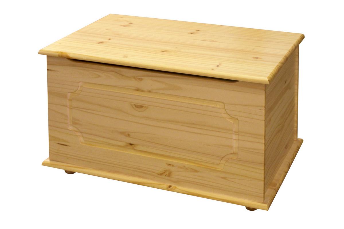 Truhe Naturfarben B: 89 Cm - Naturfarben, Natur, Holz (89/53/47cm) - Livetastic