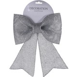 Dekoschleife Carmen - Silberfarben, MODERN, Kunststoff (22/24cm)