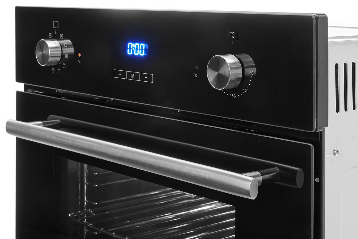 Küchenblock Berlin Schwarz/Eiche Dekor B: 260 cm - Schwarz/Eiche Artisan, Design, Holzwerkstoff (260cm) - MID.YOU