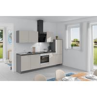 Küchenzeile Win Mit Geräte 280 Cm Crema / Anthrazit - Anthrazit/Creme, Basics, Holzwerkstoff (280cm) - Express
