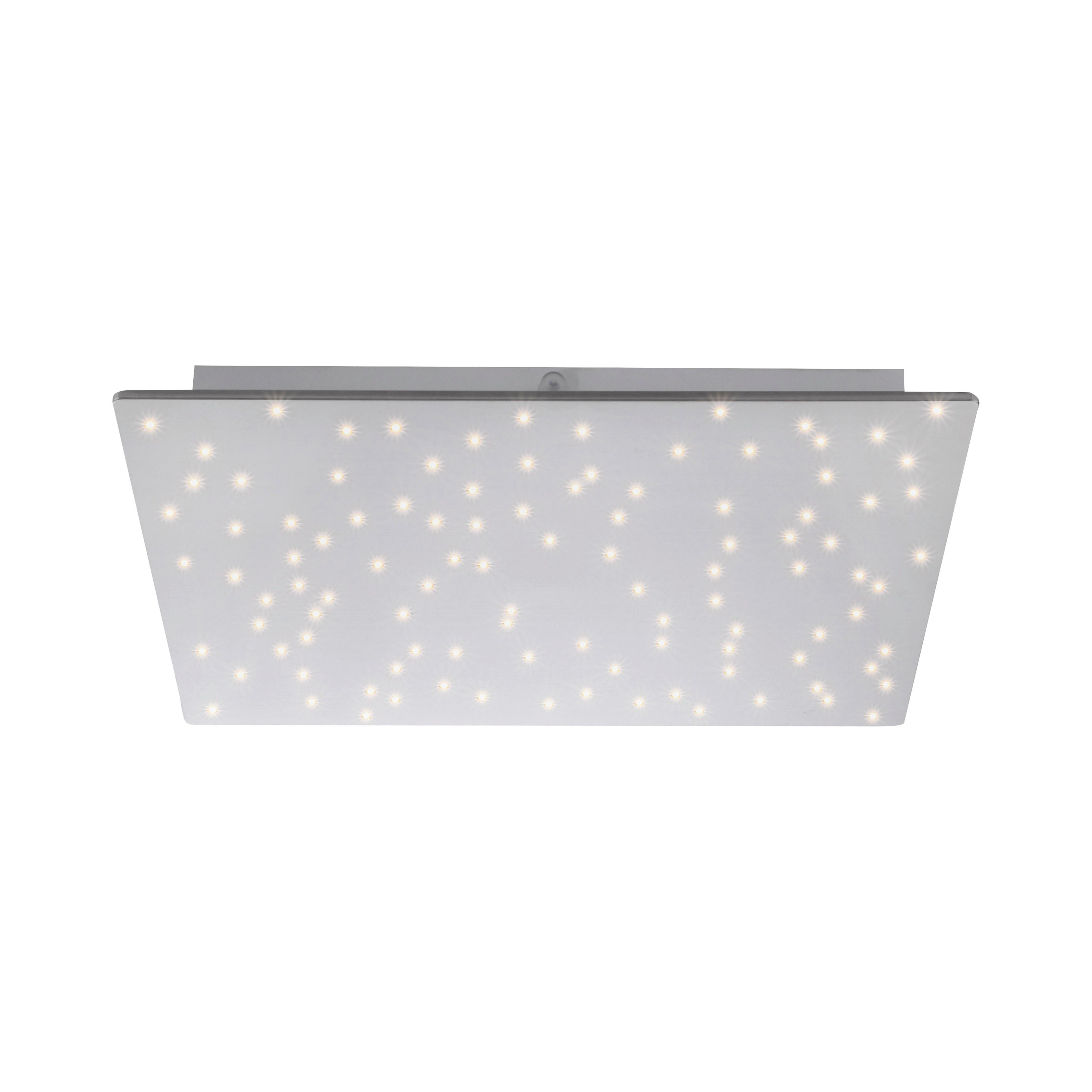 LED-Deckenleuchte Sparkle L: 45 cm dimmbar mit Fernbedienung - Silberfarben, Design, Metall (45/45/5cm)