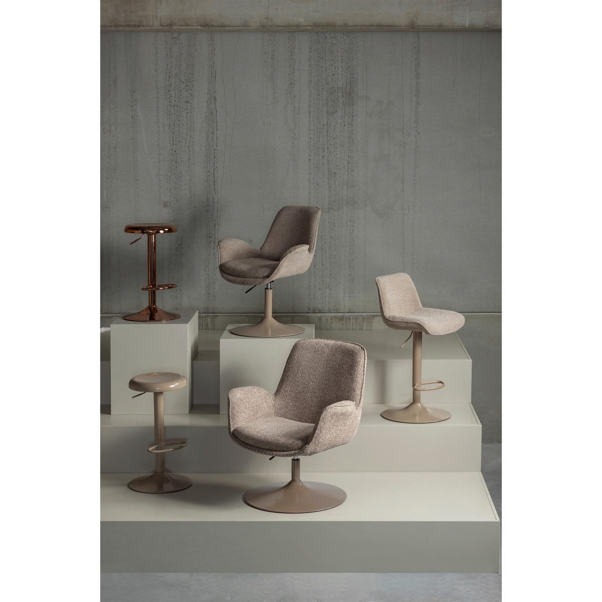 Sessel Marten Sandfarben B: 79cm - Sandfarben, Design, Textil (79/91/76cm) - Livetastic