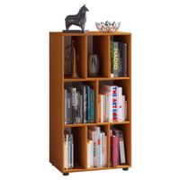 Regál WOTINO, barvy buku - černá/barvy buku, Moderní, kompozitní dřevo/plast (60/114/40cm) - MID.YOU