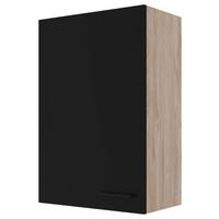 Küchenoberschrank Capri Eiche/Schwarz B: 60 cm - Eichefarben/Schwarz, KONVENTIONELL, Holzwerkstoff (60/89/32cm) - FlexWell