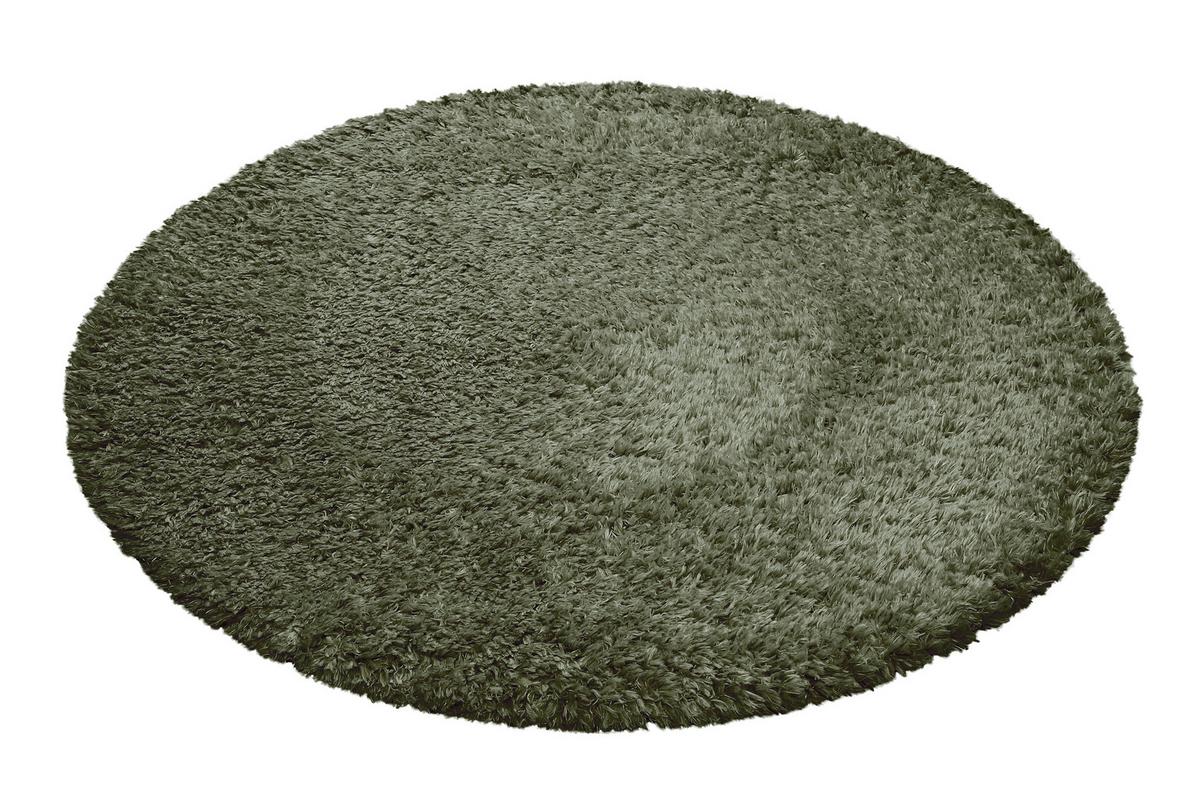 Hochflorteppich Yogi - Olivgrün, KONVENTIONELL, Textil (80cm) - Esprit