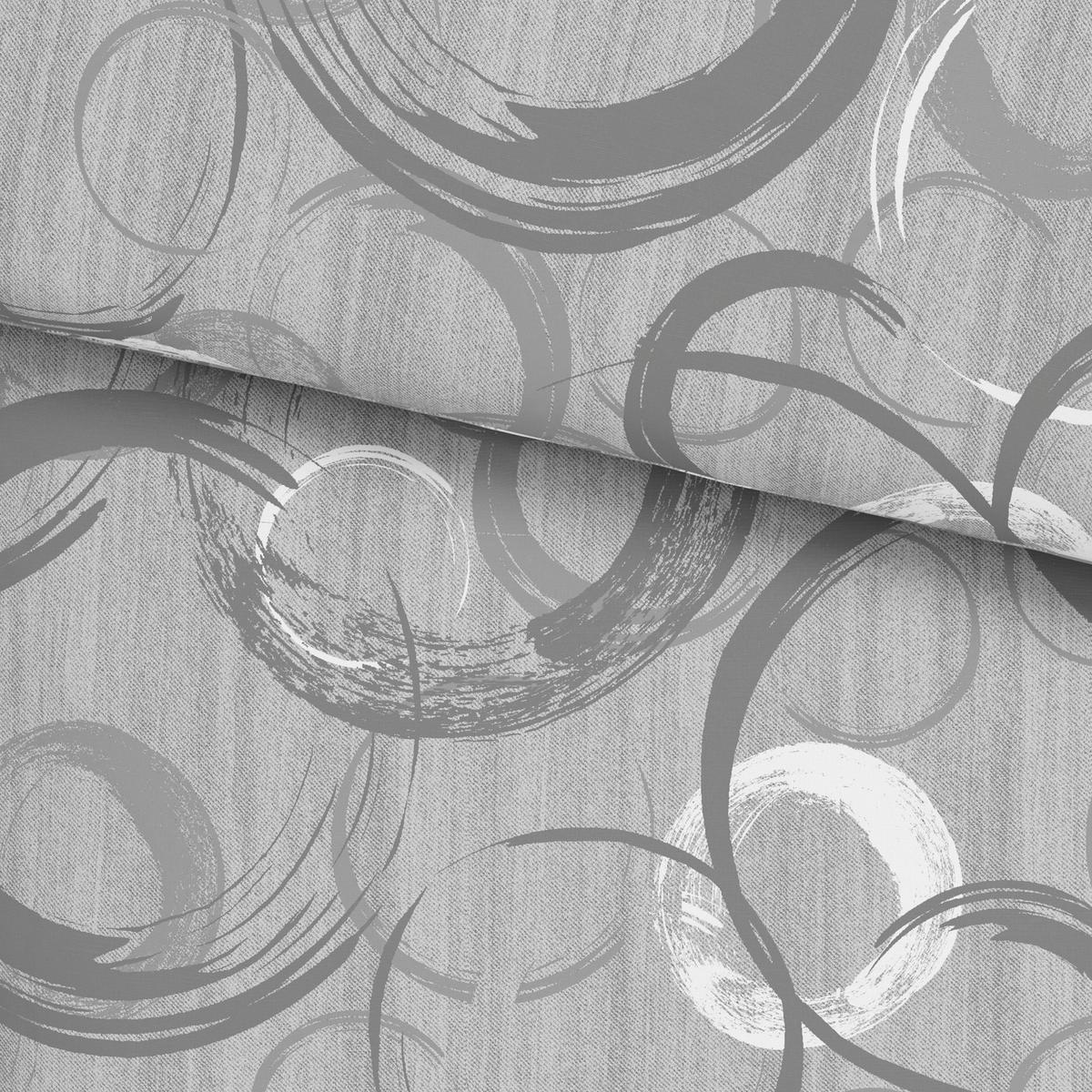 POVLEČENÍ NEW CIRCLES - šedá, textil (140/200cm) - Modern Living