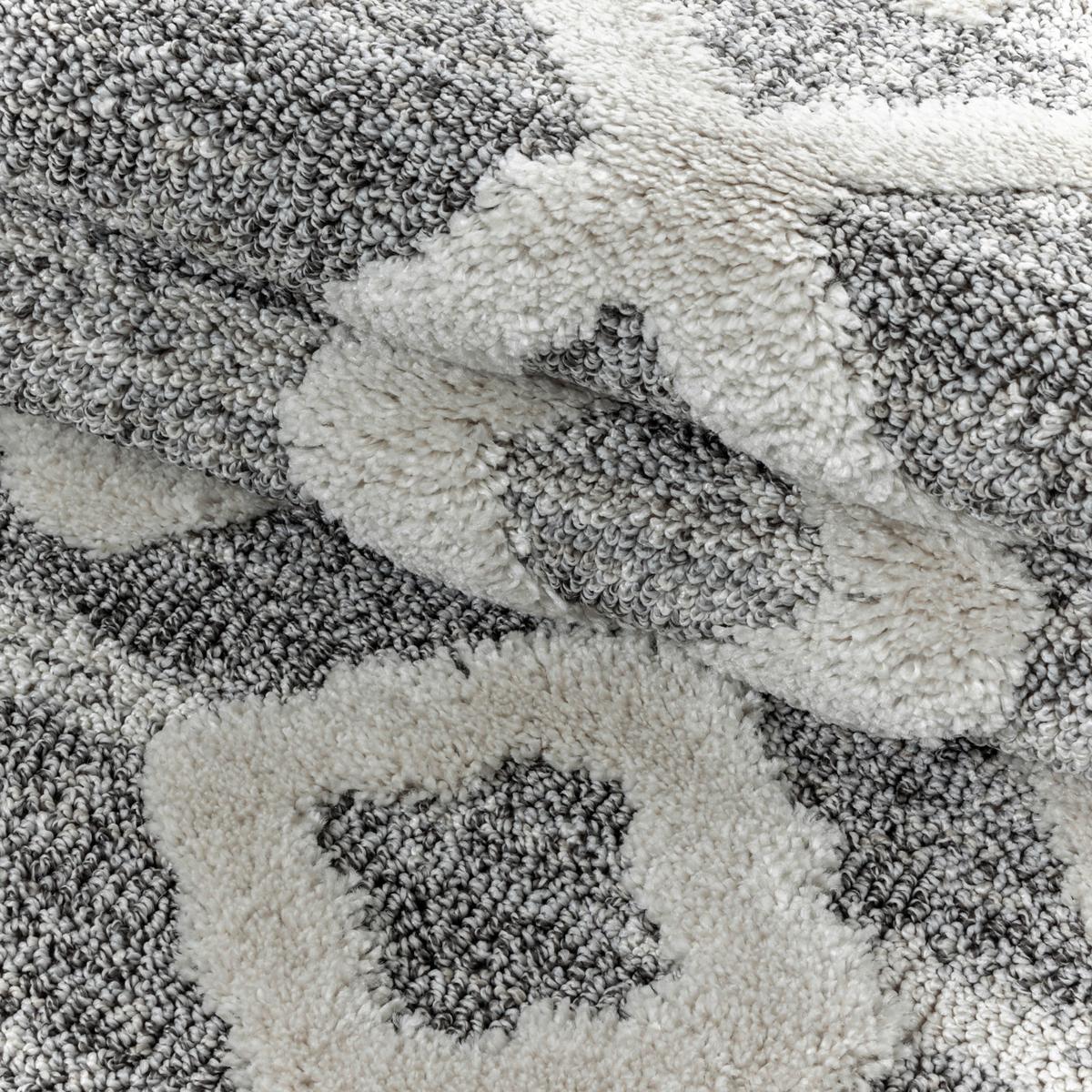 Teppich Läufer Grau Pisa 80x250 cm - Grau, KONVENTIONELL, Textil (80/250cm)
