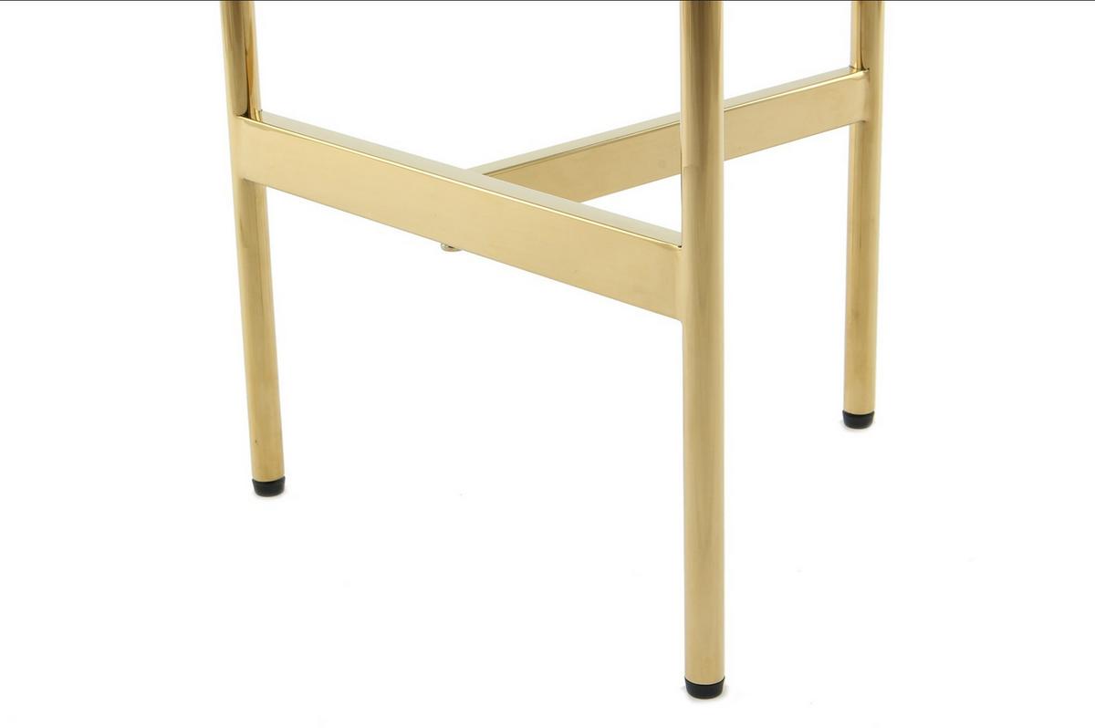 ODKLÁDACÍ STOLEK PERO 100 GOLD - barvy zlata, Design, kov (40/54/40cm) - Kayoom