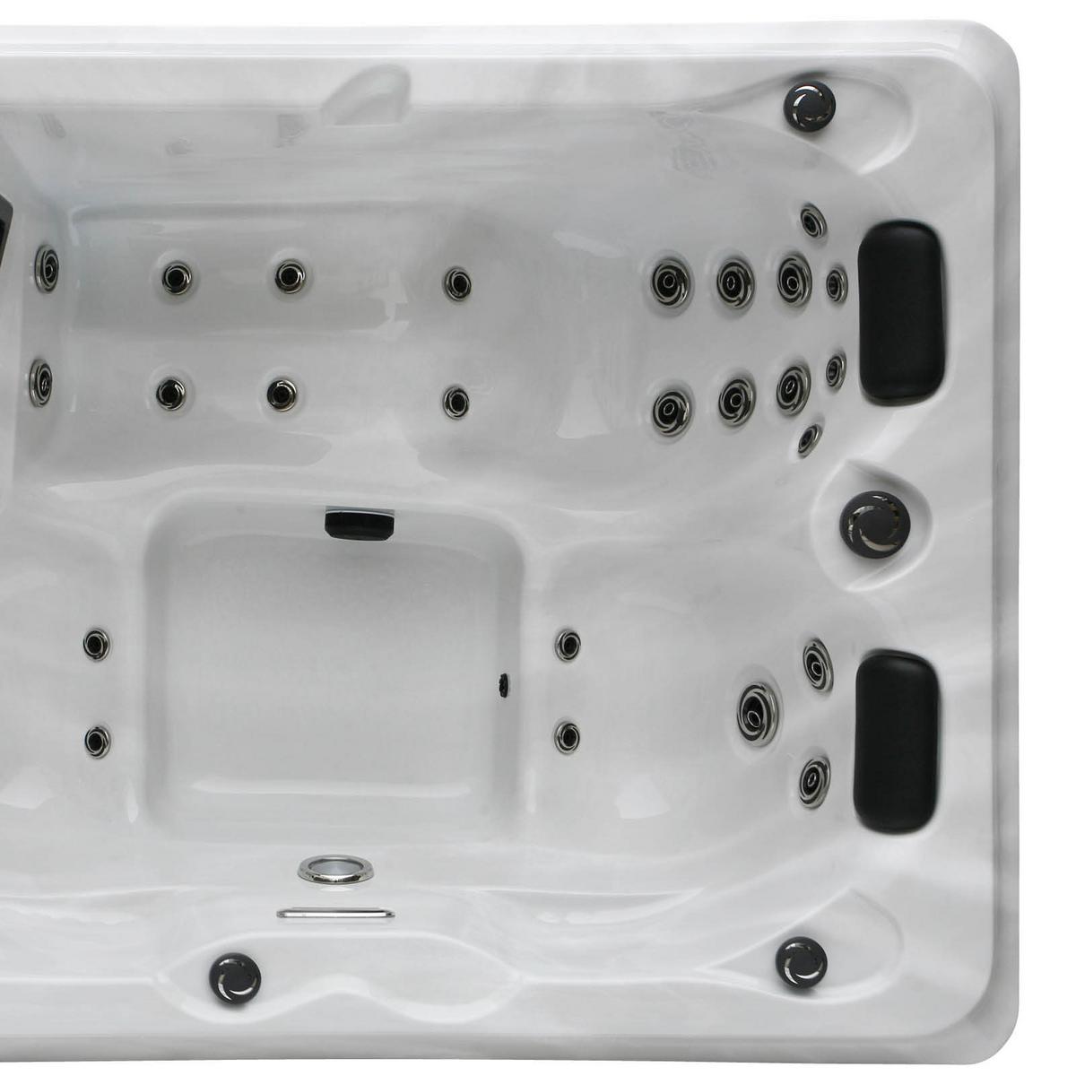 Whirlpool Kunststoff Xxl1952 210x160x80 Cm - Silberfarben/Schwarz, Basics, Kunststoff (160/210/80cm)