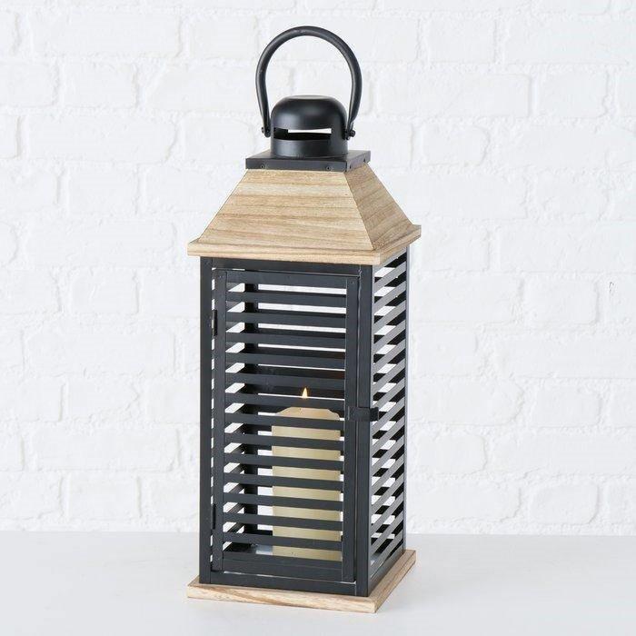 Lampáš Siento , V: 50 Cm - Basics, kov/drevo (20/20/50cm)
