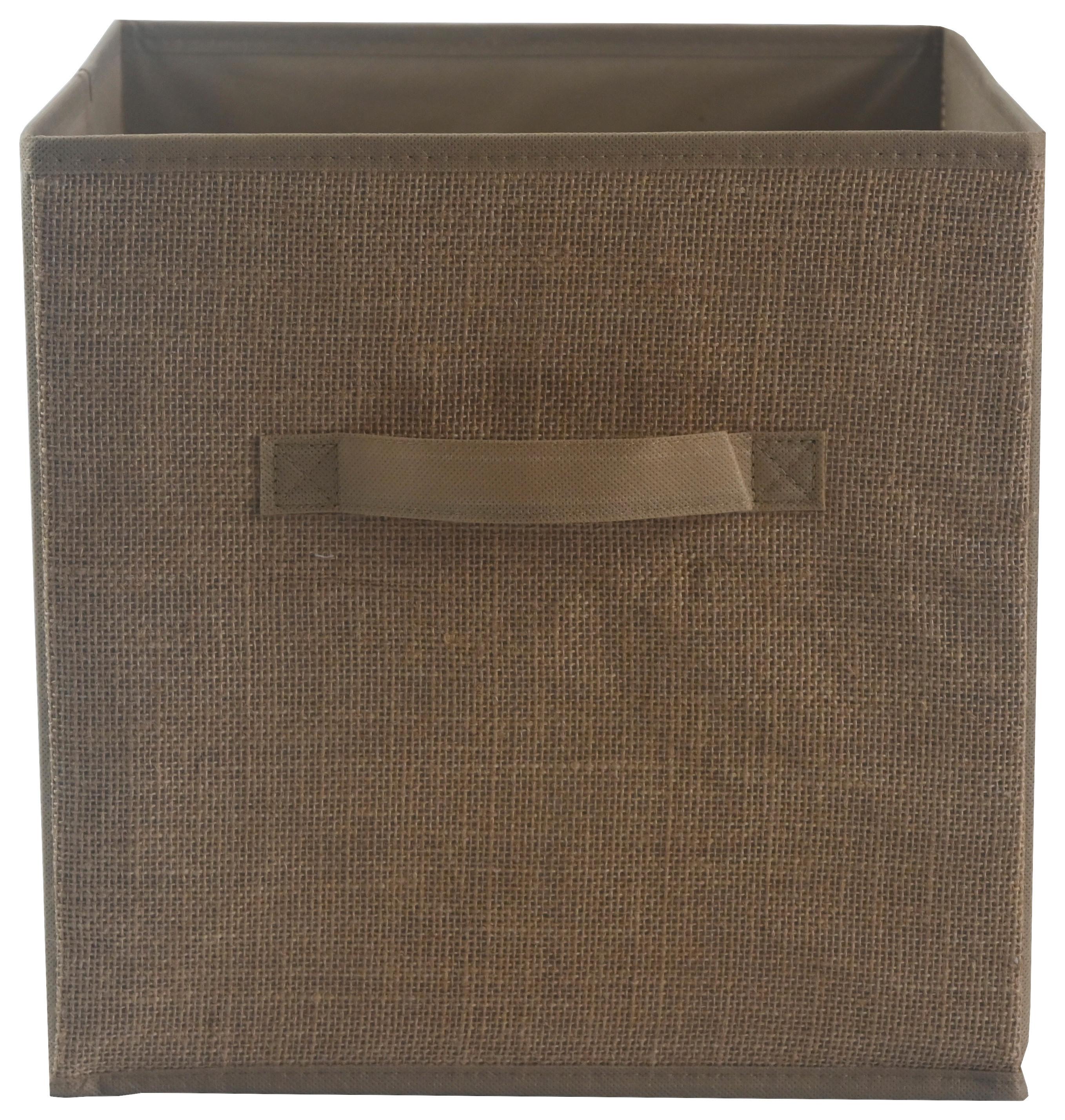 Faltbox Nella - Naturfarben, KONVENTIONELL, Karton/Textil (30/30/30cm) - Luca Bessoni