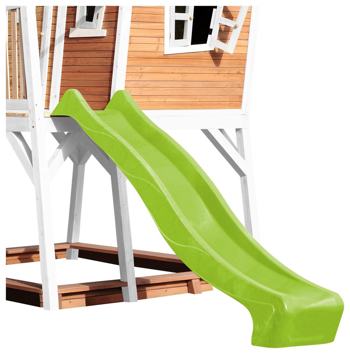 Spielturm A030.150.11 - Hellgrün/Braun, KONVENTIONELL, Holz (432/288/193cm) - Ambia Garden