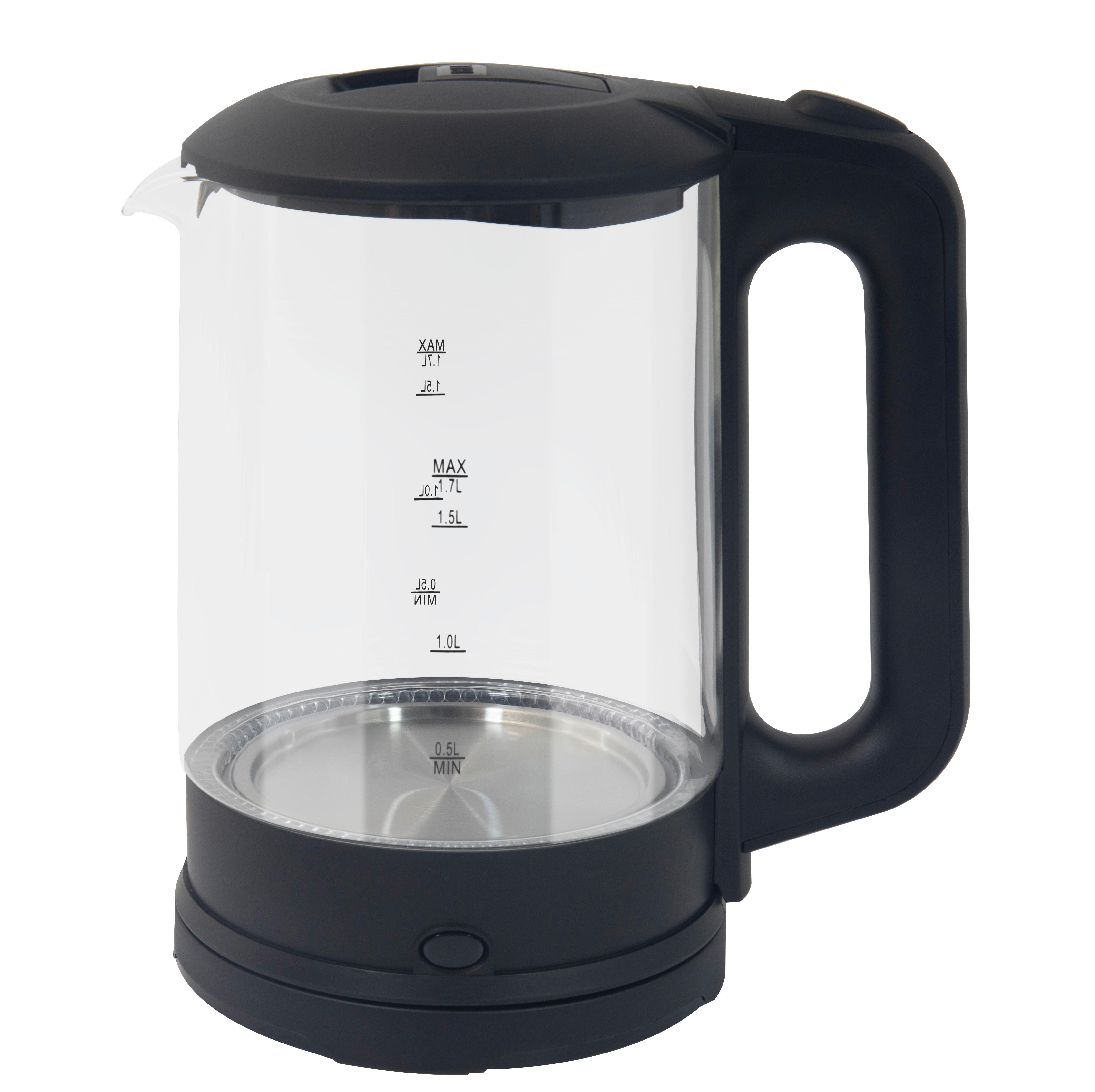 Wasserkocher Robert - Schwarz, Basics, Glas/Kunststoff (21,8/24,3/18,8cm)