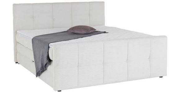 Boxspringbett mit Topper Mit Bettkasten 180x200 cm Medino - Beige, KONVENTIONELL, Holz/Holzwerkstoff (180/200cm) - Luca Bessoni