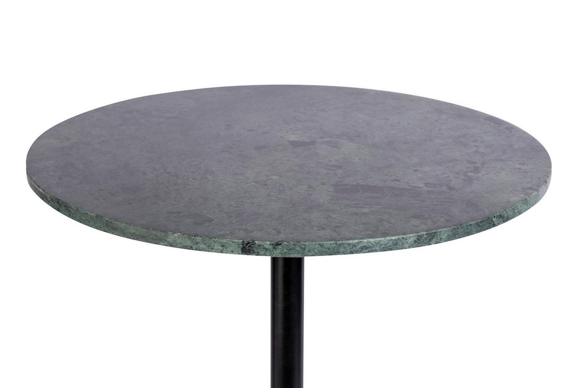 Beistelltisch Gordon 125 Grün/sschwarz B: 46 Cm - Dunkelgrün/Schwarz, Design, Stein/Metall (46/46/48cm) - Kayoom