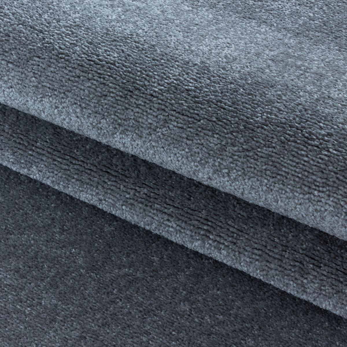 Hochflor Teppich Silberfarben Rio 80x150 cm - Silberfarben, Basics, Textil (80/150cm)